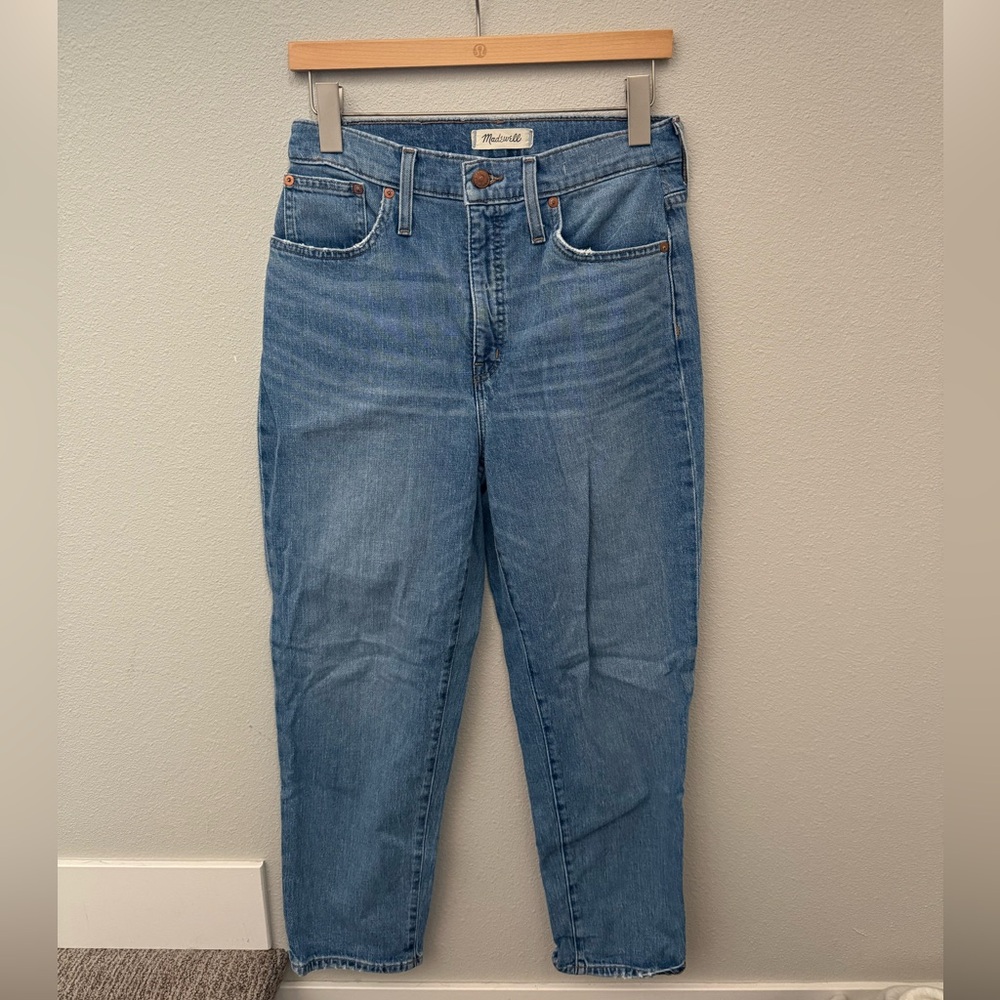 Madewell Classic Straight Jean, 28, medium wash